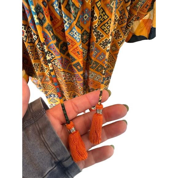 Anthropologie Tanvi Kedia Sumana Kaleidoscope Boho Festival Tunic - Large - Picture 8 of 12